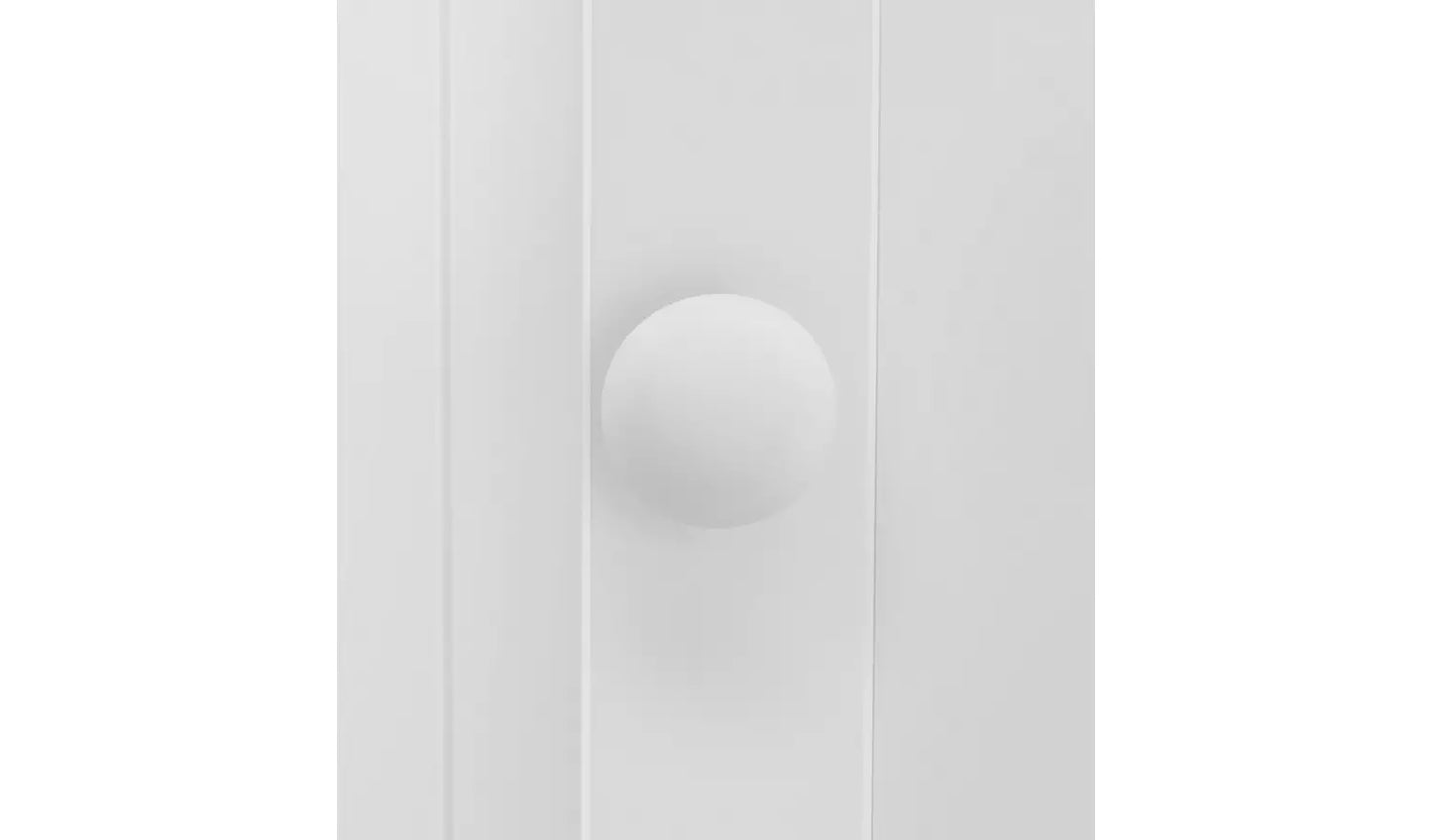 Assembled Scandinavia 2 Door Wardrobe - White