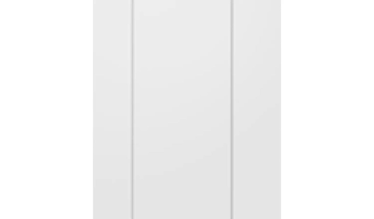 Assembled Scandinavia 2 Door Wardrobe - White
