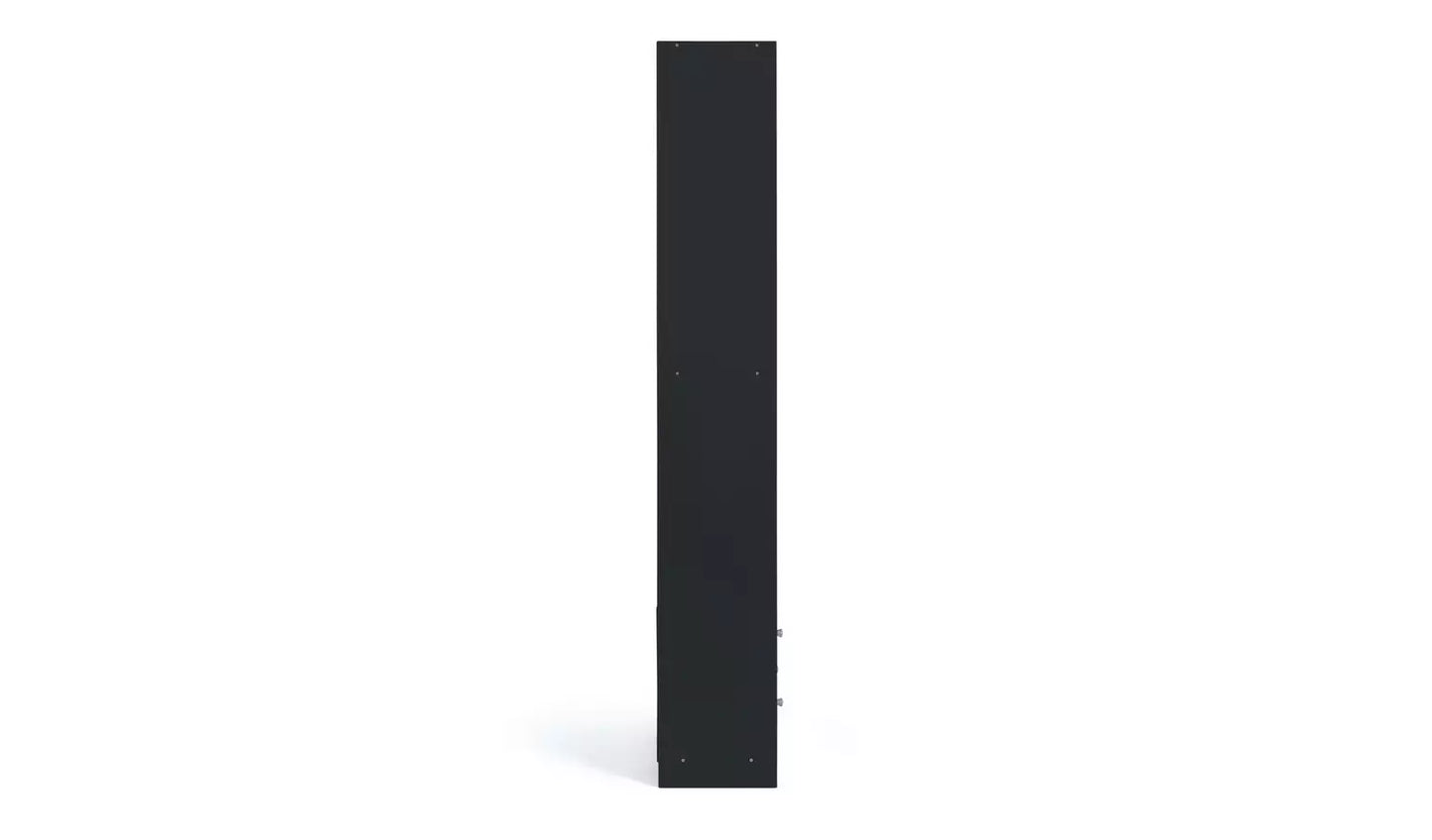 Assembled Maine 2 Drawer Bookcase - Black Ash Effect
