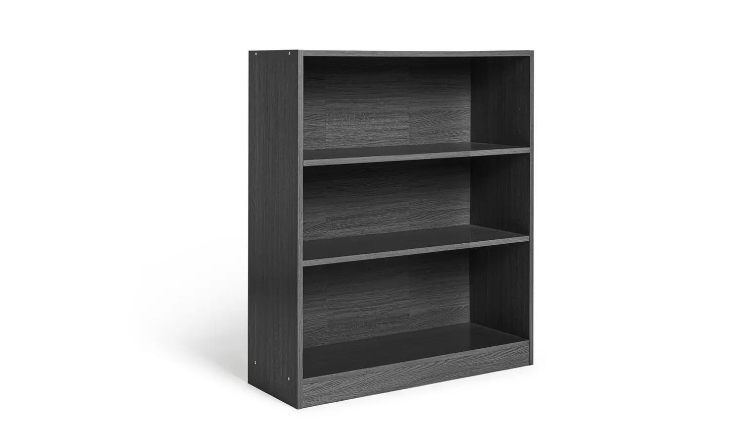 Assembled Maine Short Bookcase - Black