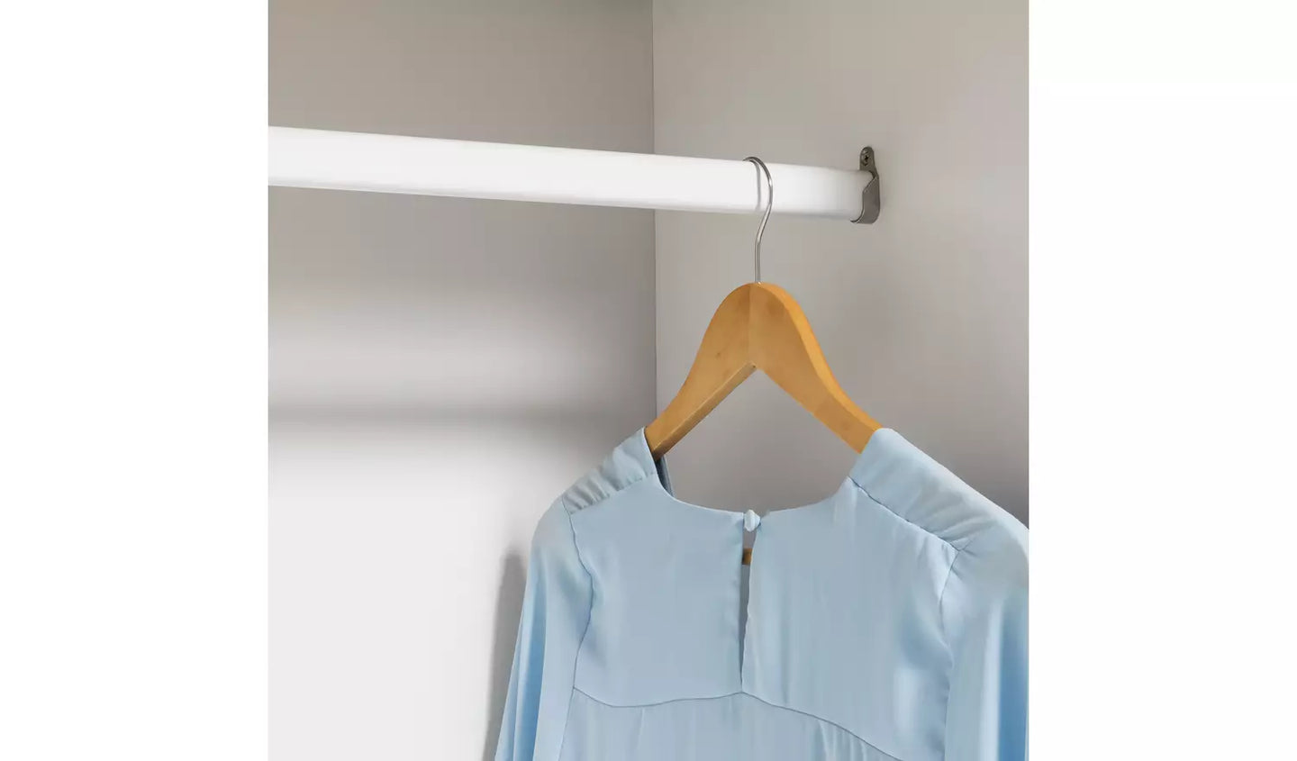 Scandinavia 3 Door Mirrored Wardrobe - White