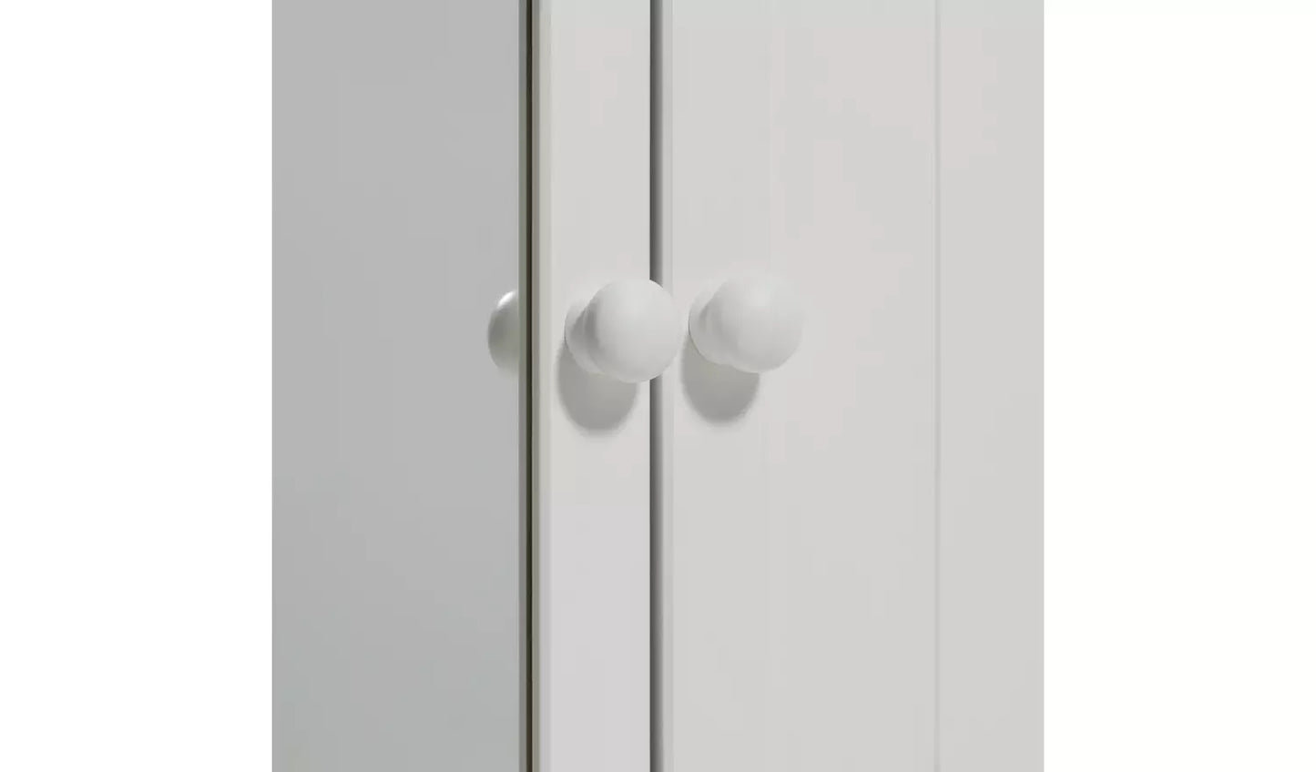 Scandinavia 3 Door Mirrored Wardrobe - White
