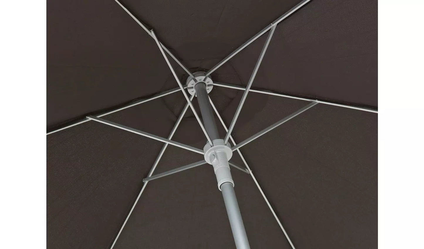 2m Water Repellent Garden Parasol - Black