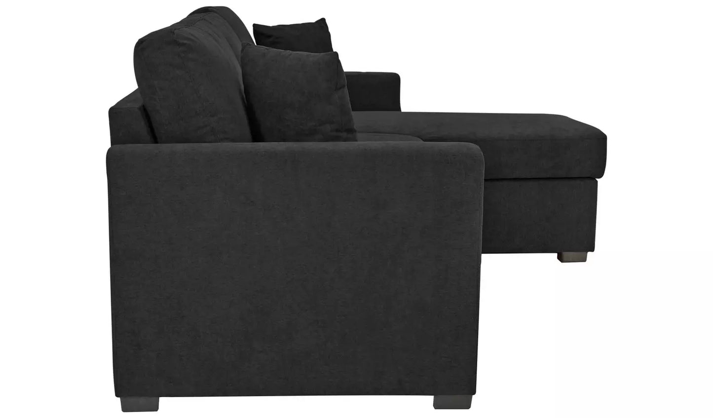 Habitat Reagan RH Storage Corner Chaise Sofa Bed - Charcoal