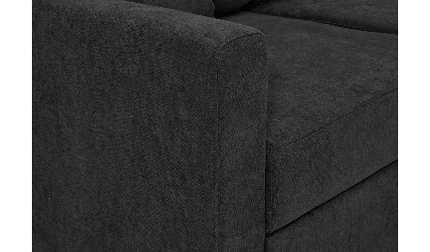 Habitat Reagan RH Storage Corner Chaise Sofa Bed - Charcoal