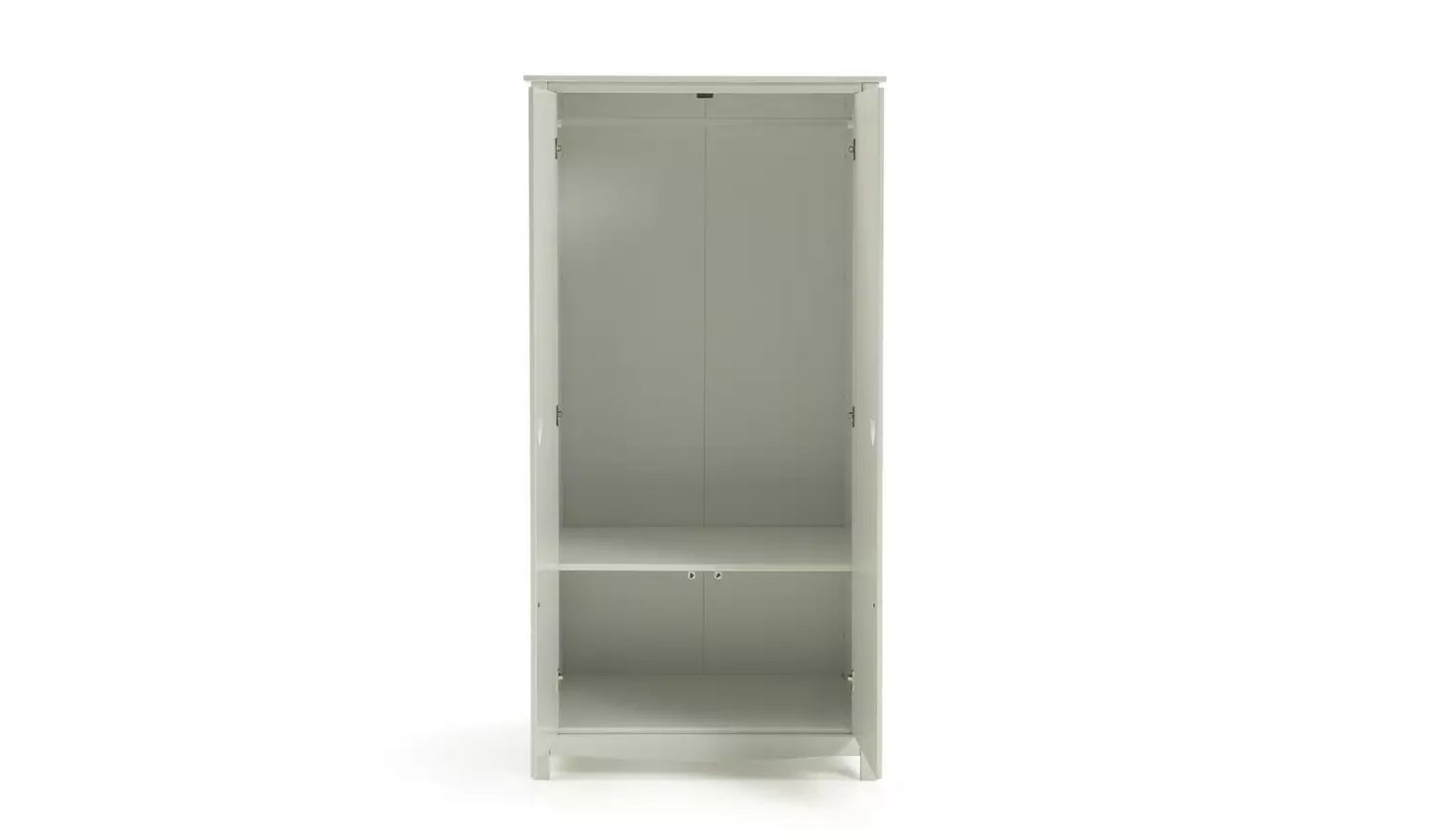 Assembled Kids Mia 2 Door Wardrobe - White