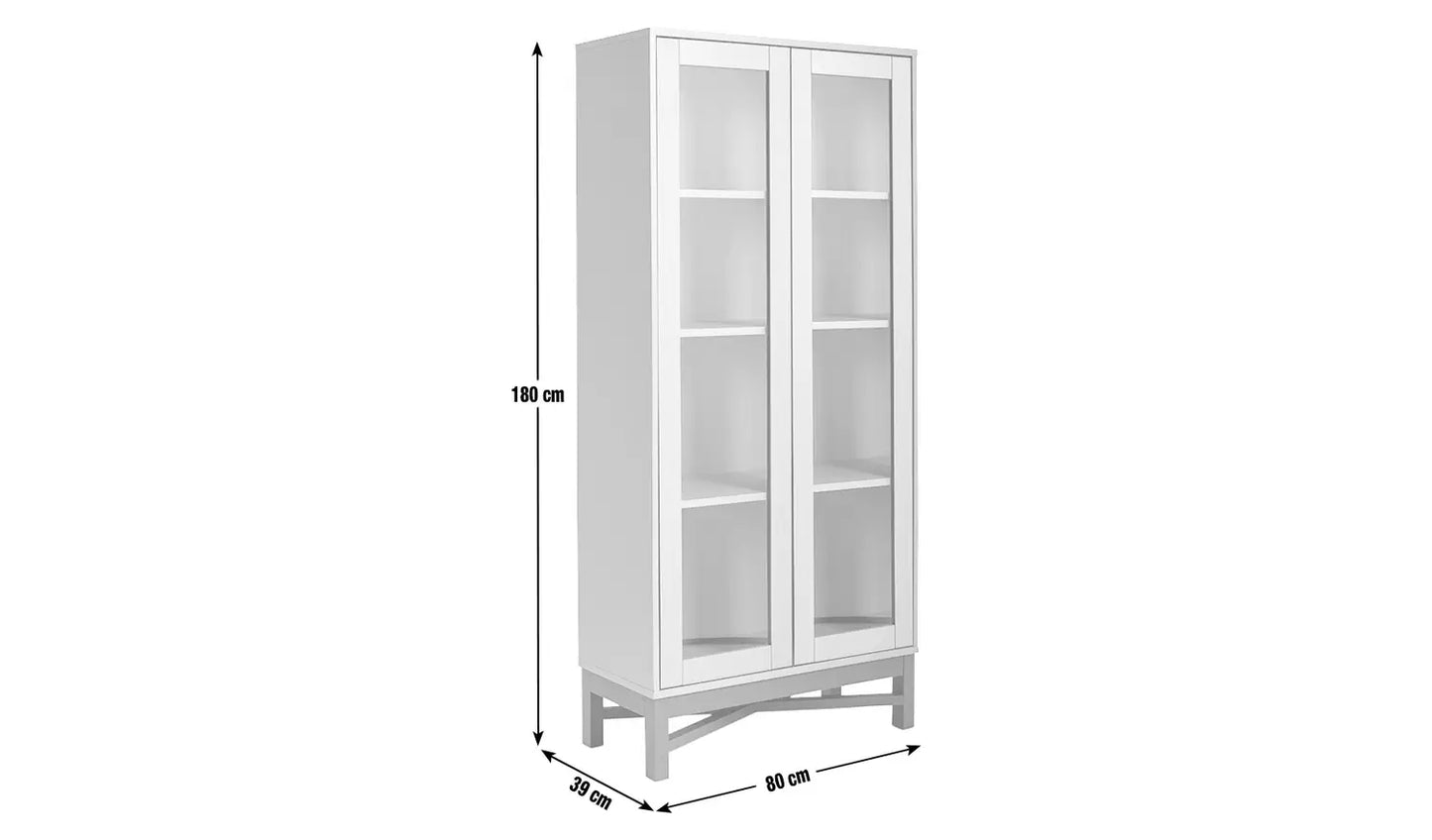 Assembled Habitat Zander Display Unit - White & Oak Effect