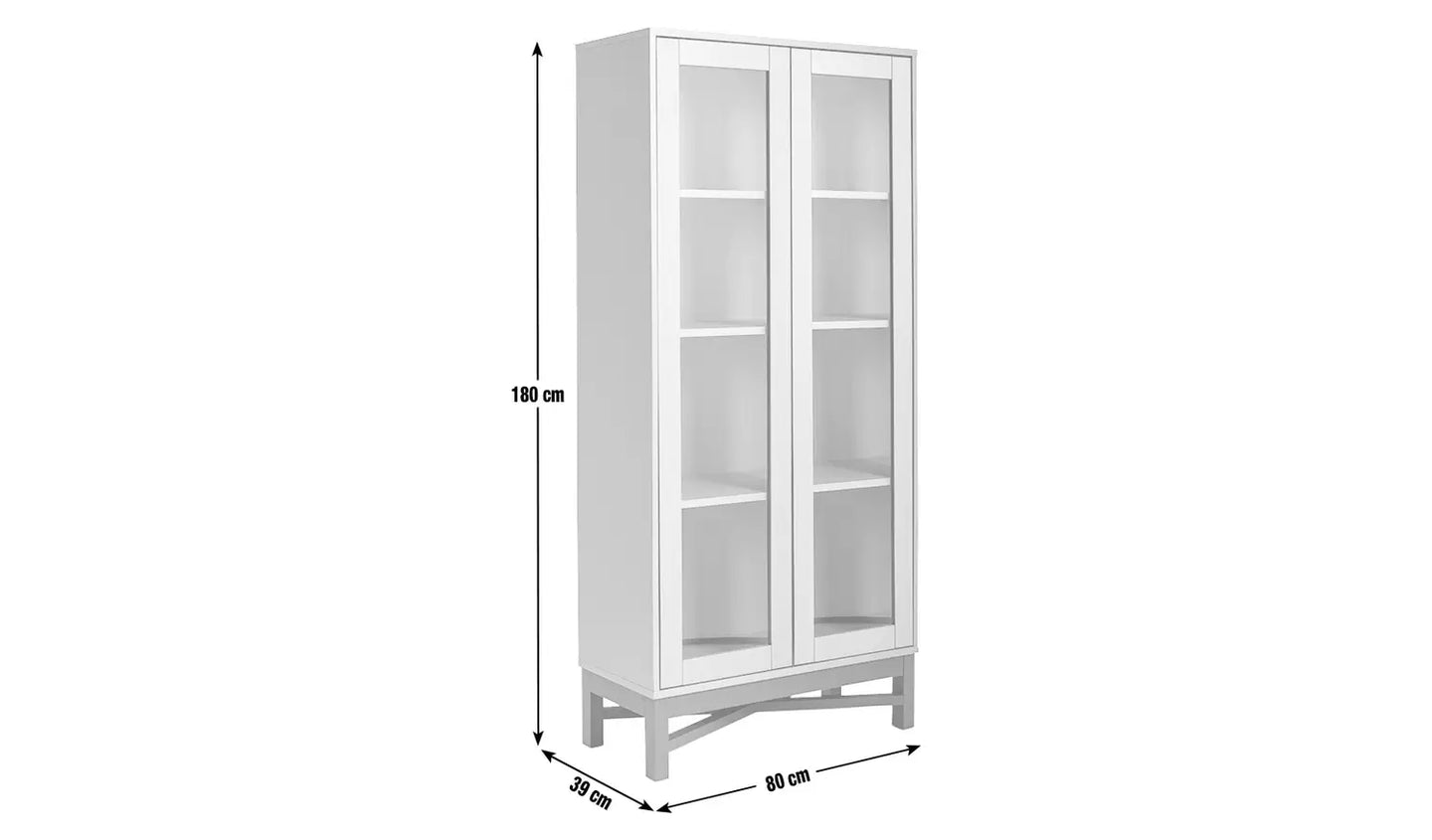 Assembled Habitat Zander Display Unit - White & Oak Effect