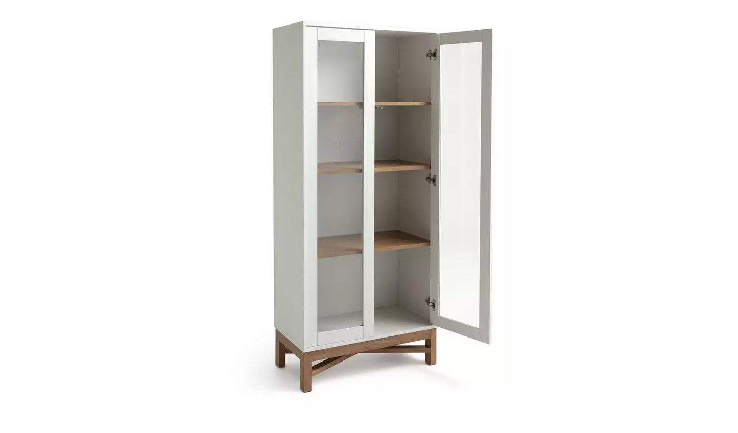 Assembled Habitat Zander Display Unit - White & Oak Effect