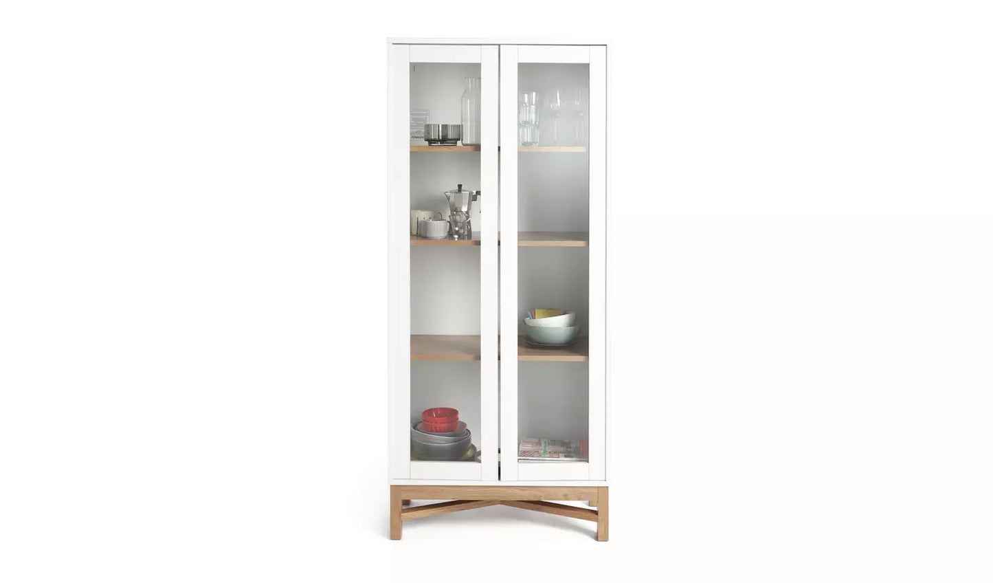 Assembled Habitat Zander Display Unit - White & Oak Effect