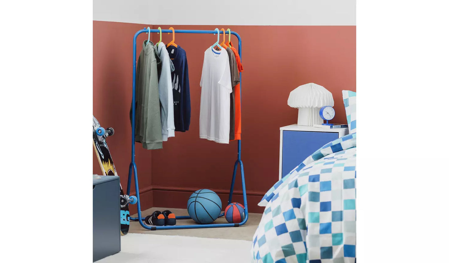 Arnie's Blue Kids Clothes Rail by Habitat