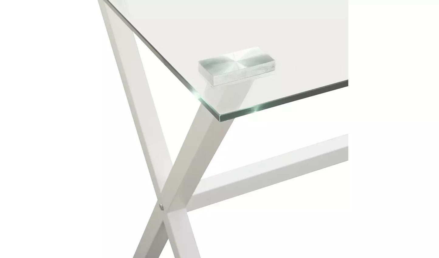 Assembled Habitat Dria 1 Drawer Office Desk - White