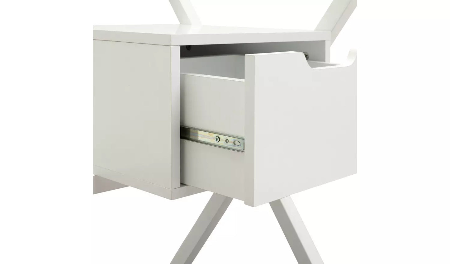 Assembled Habitat Dria 1 Drawer Office Desk - White