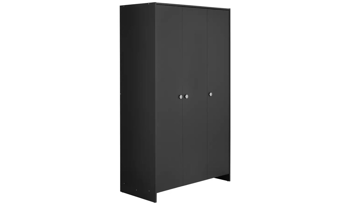 Seville 3 Door Wardrobe - Anthracite