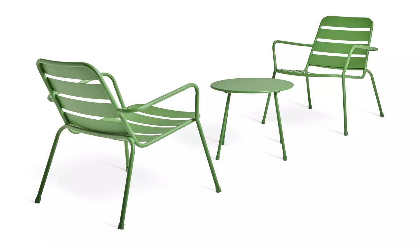 Habitat Annika 2 Seater Metal Garden Bistro Set - Green