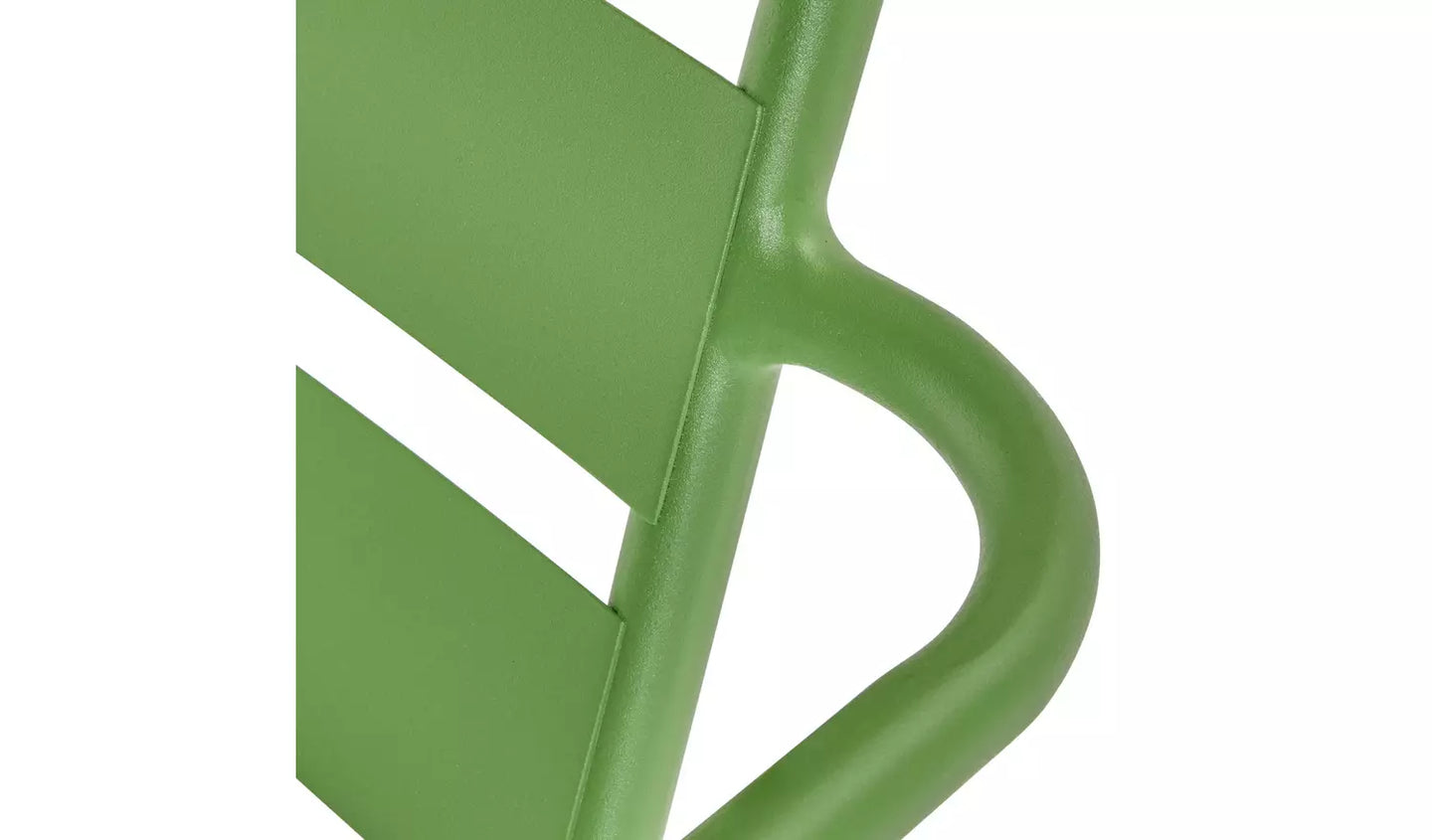 Habitat Annika 2 Seater Metal Garden Bistro Set - Green