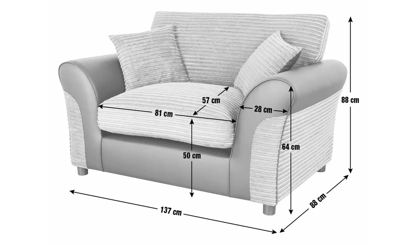 Harry Cuddle Chair - Charcoal