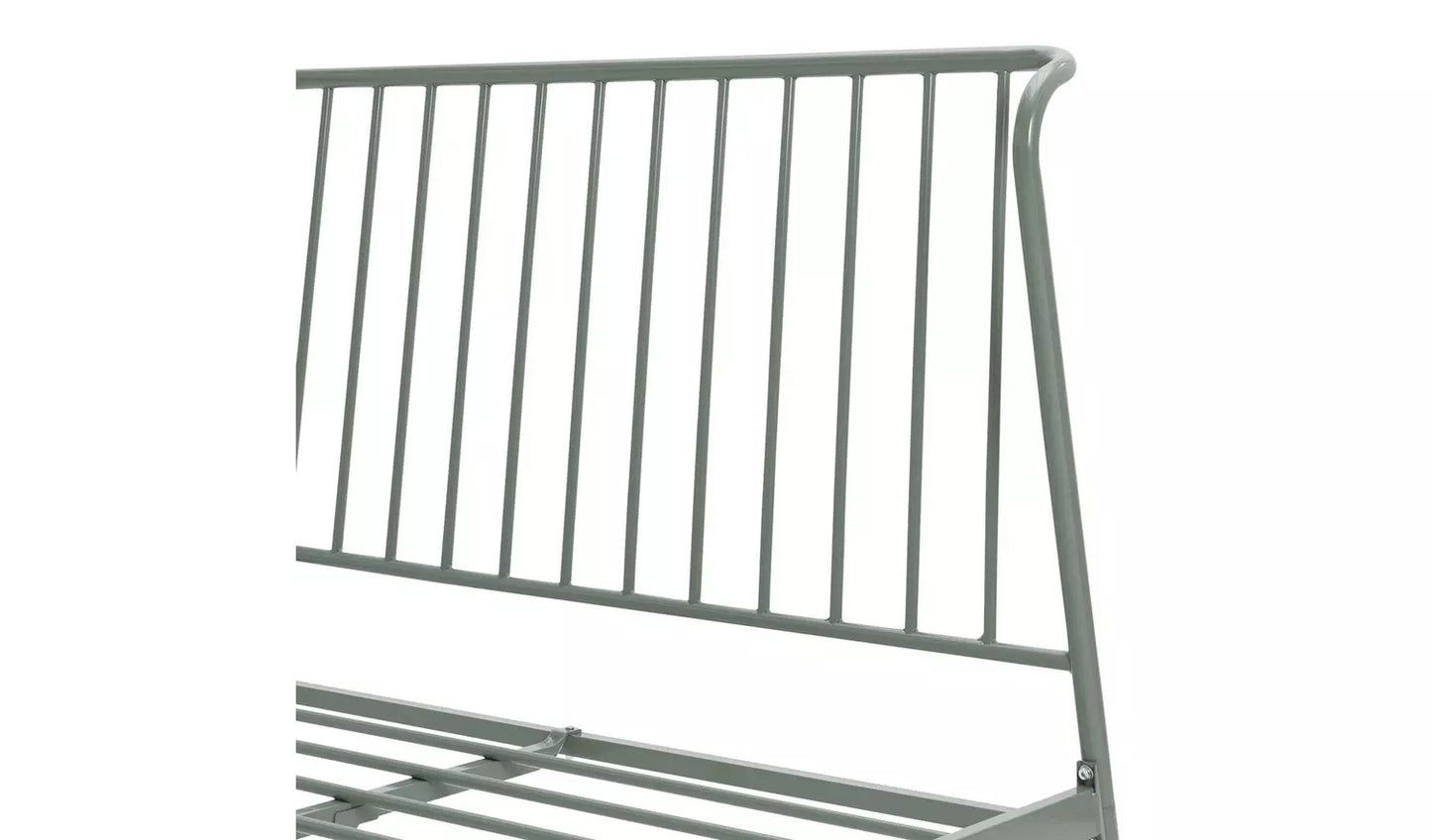 Habitat Kanso Small Double Metal Bed Frame - Sage Green