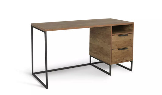 Habitat Nomad 2 Drawer Desk - Oak