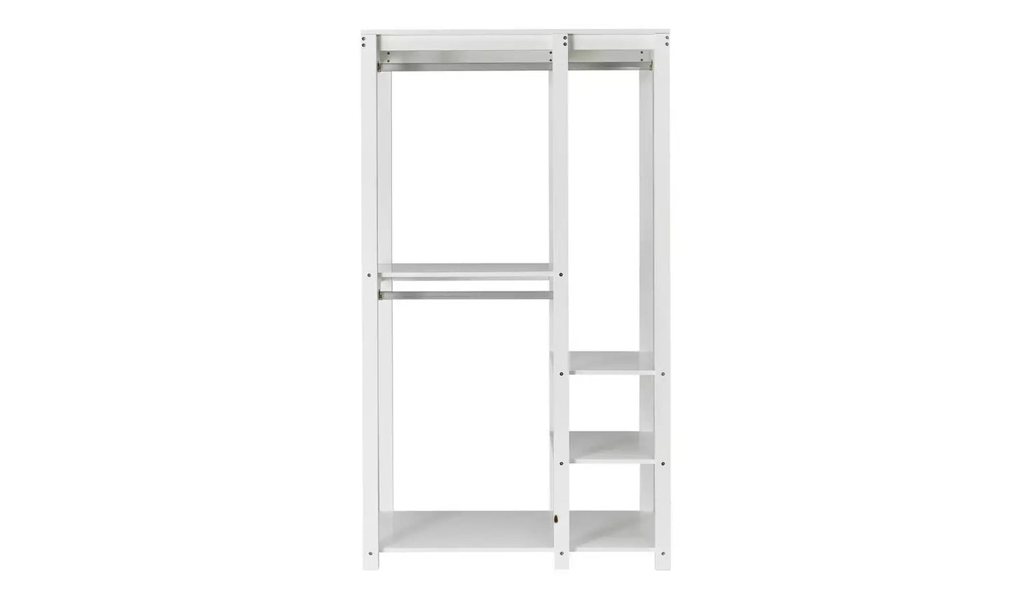 Open Decorative Wardrobe Unit - White