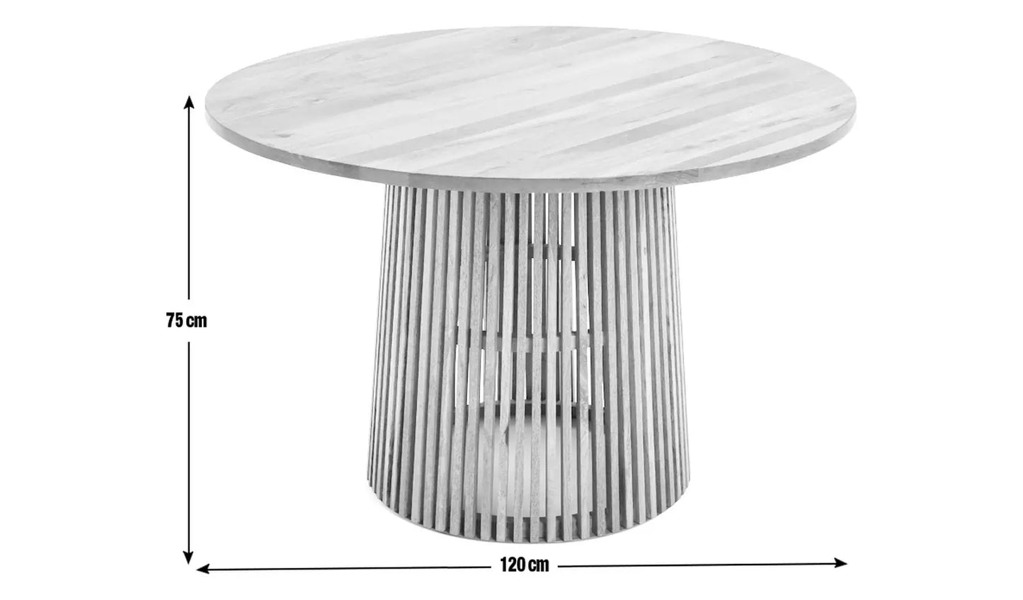 Habitat Jericho Solid Wood 4 Seater Dining Table - Black (minor scratch on base)