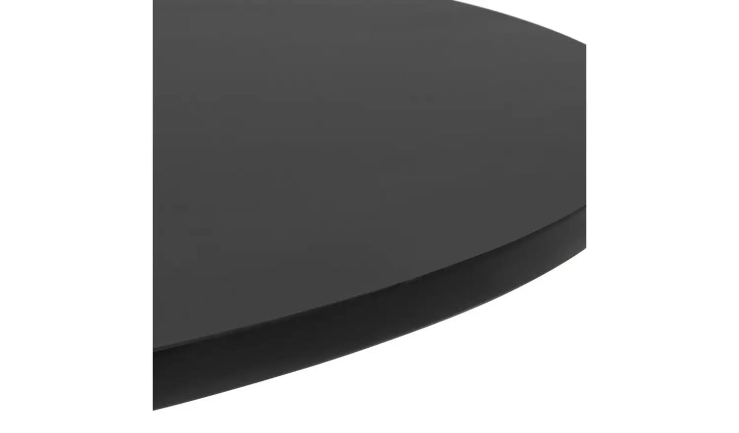Habitat Jericho Solid Wood 4 Seater Dining Table - Black (minor scratch on base)