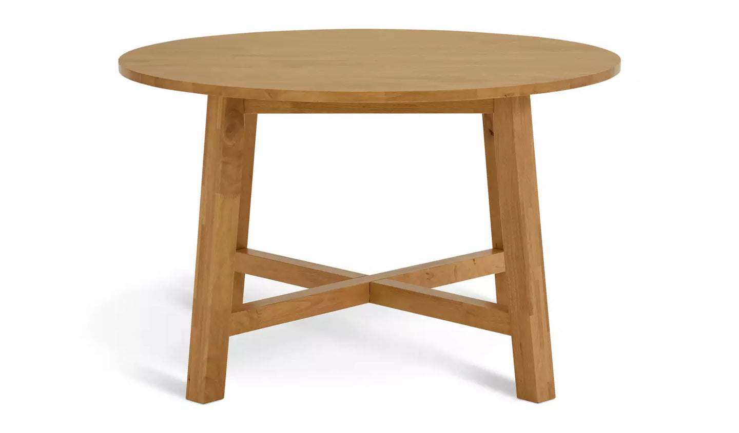Assembled Habitat Trieste Round 4 Seater Dining Table - Oak