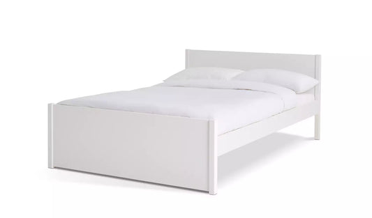 Jenson Double Wooden Bed Frame - White