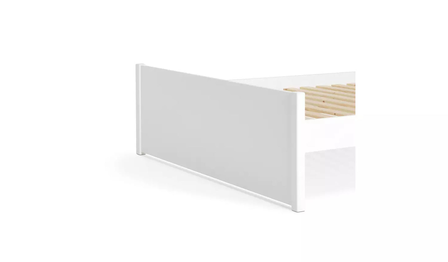 Jenson Double Wooden Bed Frame - White
