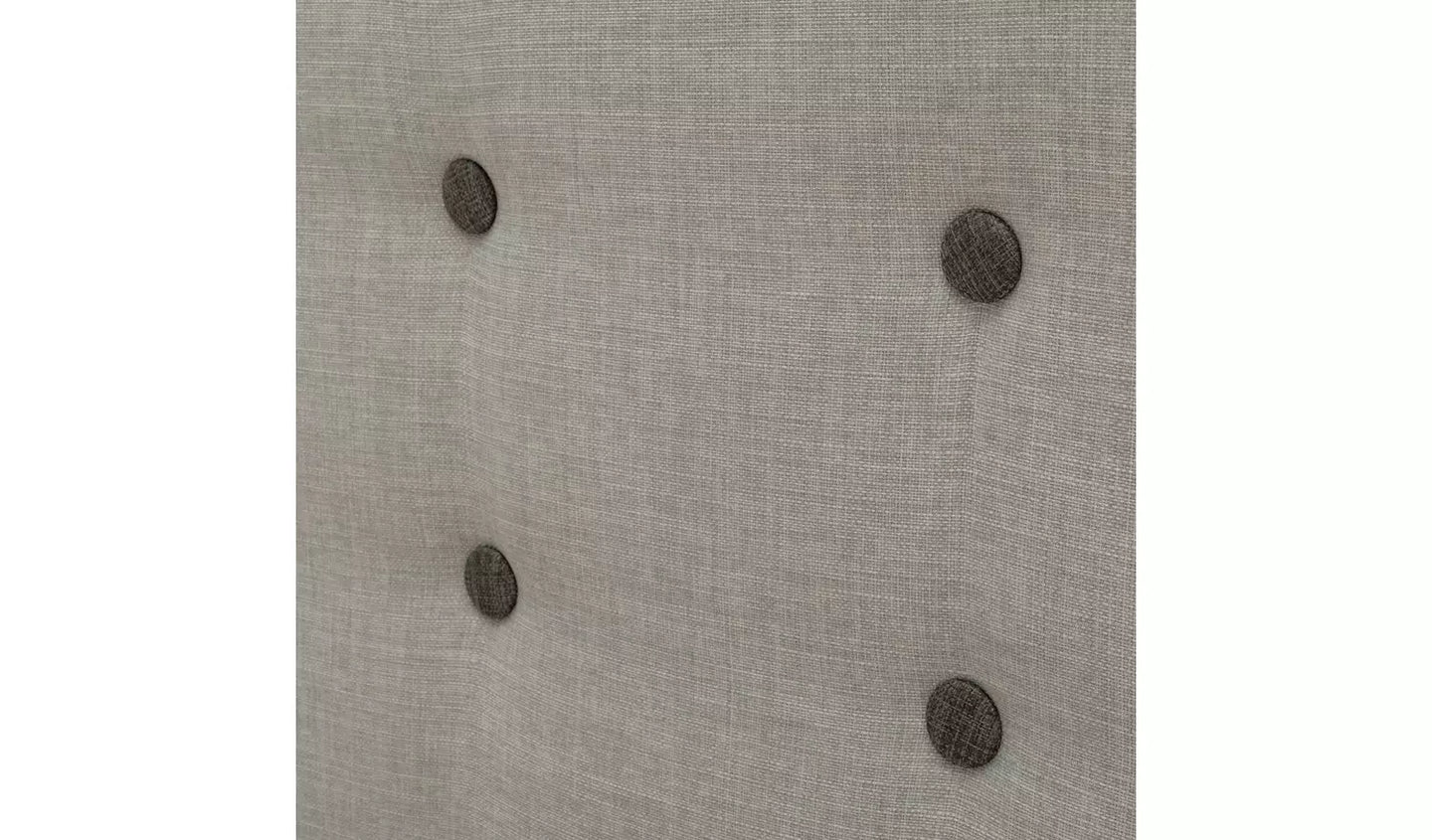 Assembled Habitat Aspen Small Double Fabric Bed Frame - Grey