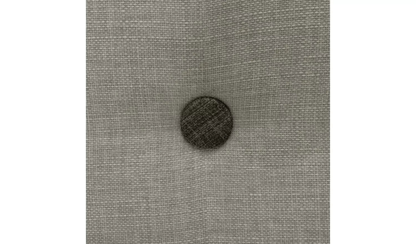 Assembled Habitat Aspen Small Double Fabric Bed Frame - Grey