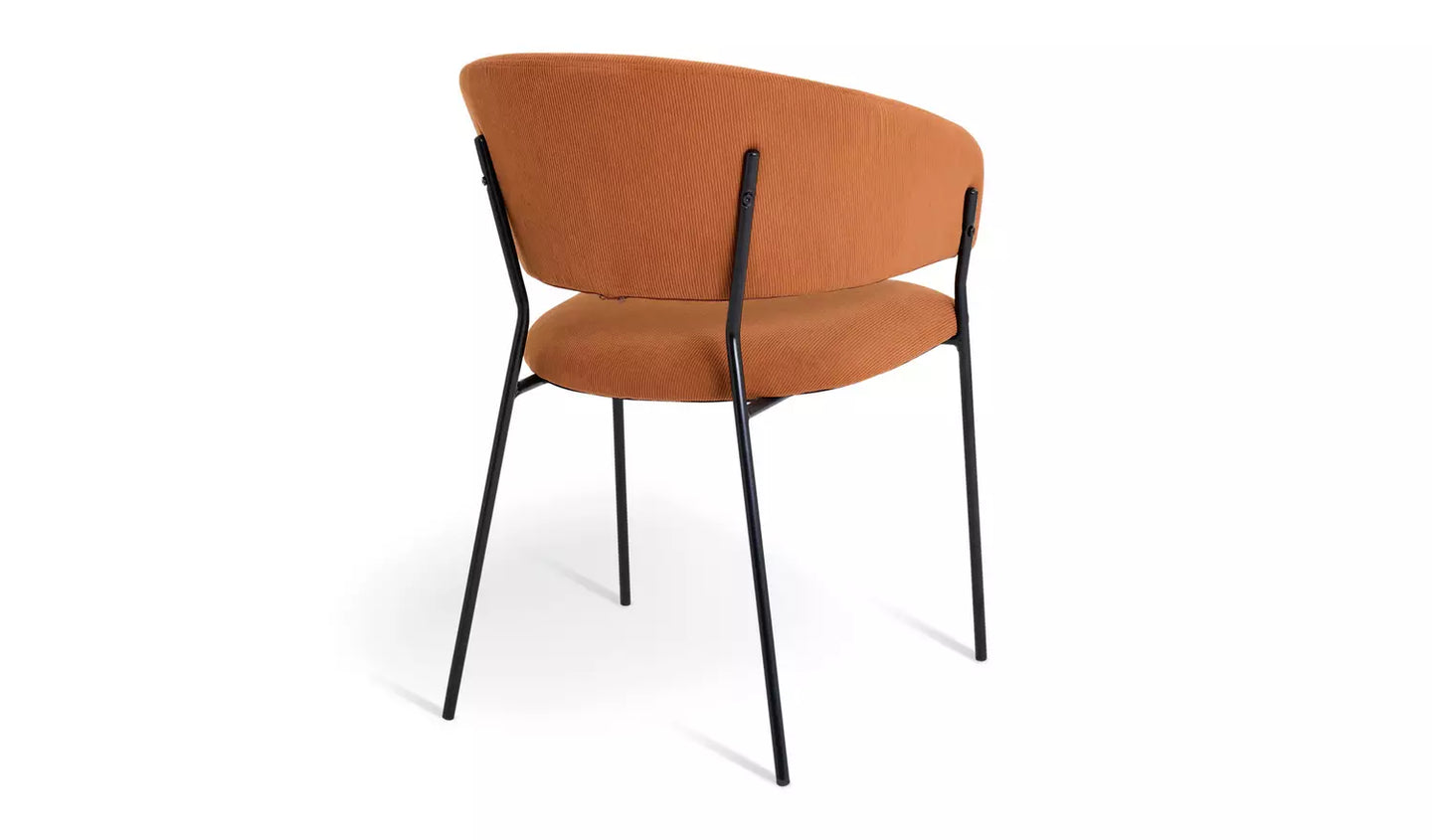 Assembled Habitat Sawyer Pair of Fabric Dinner Chair - Orange