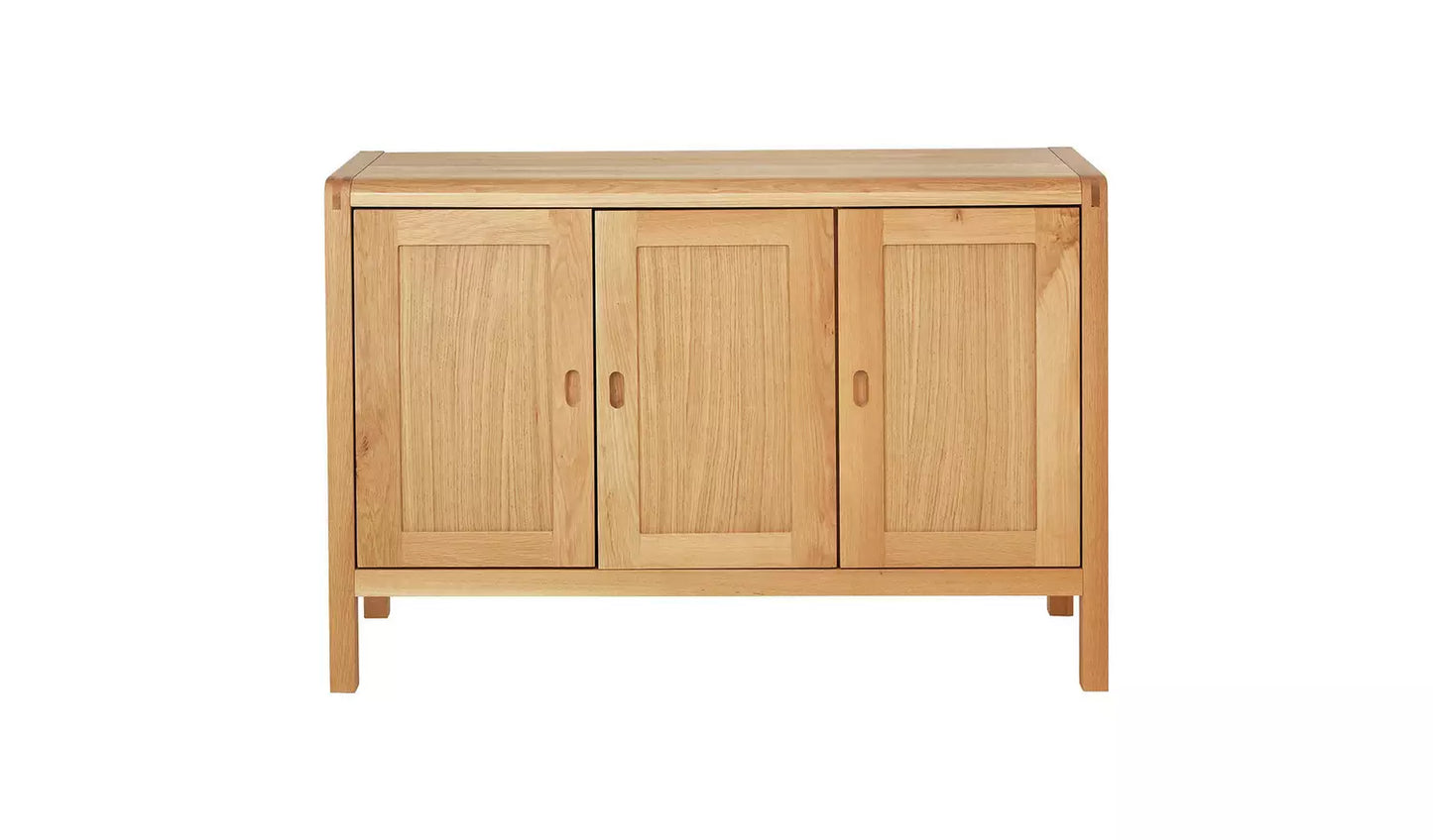 Habitat Radius 3 Door Oak Sideboard - Natural