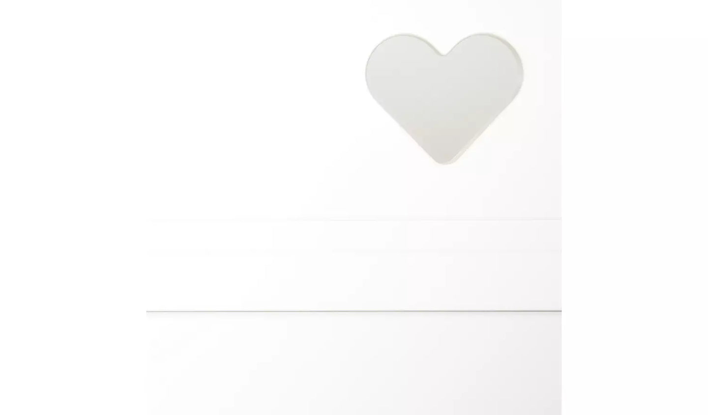 Mia Single Bunk Bed - White