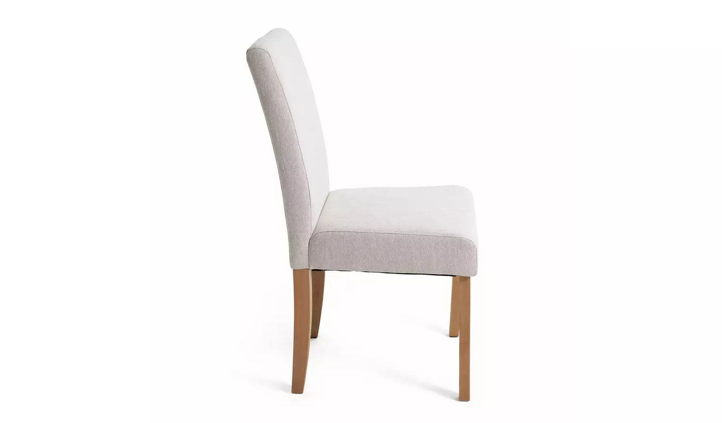 Midback Pair of Fabric Dining Chair - Beige