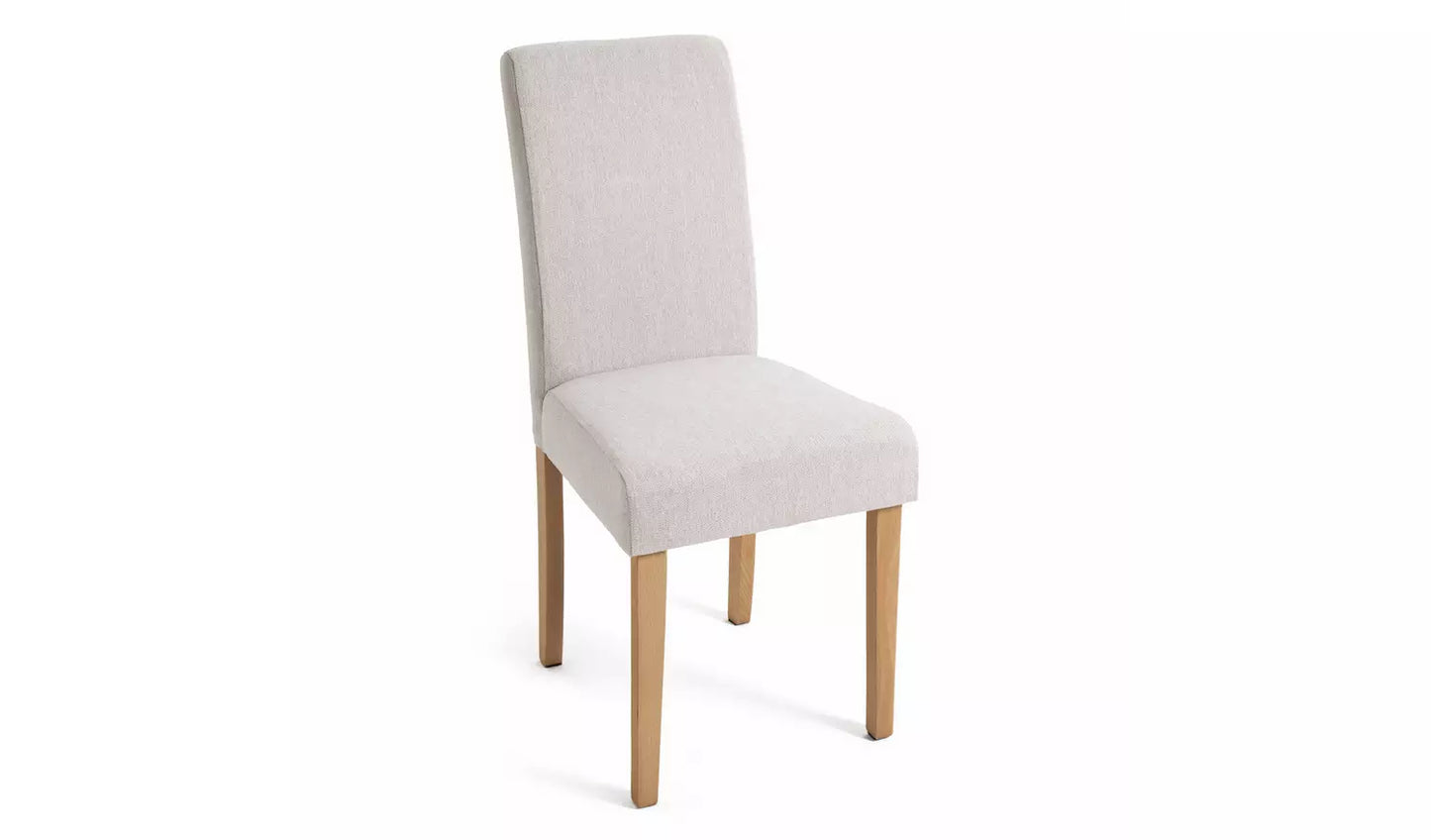 Midback Pair of Fabric Dining Chair - Beige