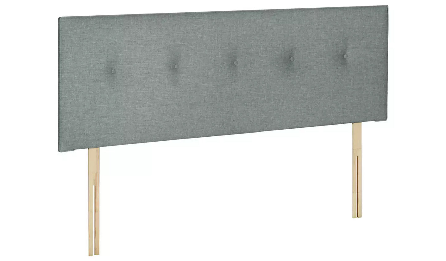 Dalham Fabric Double Headboard - Grey