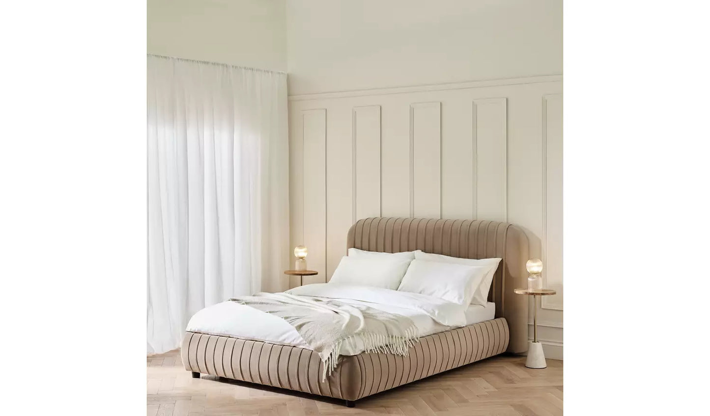 Habitat Beatrix Double End Lift Ottoman Bed - Mink