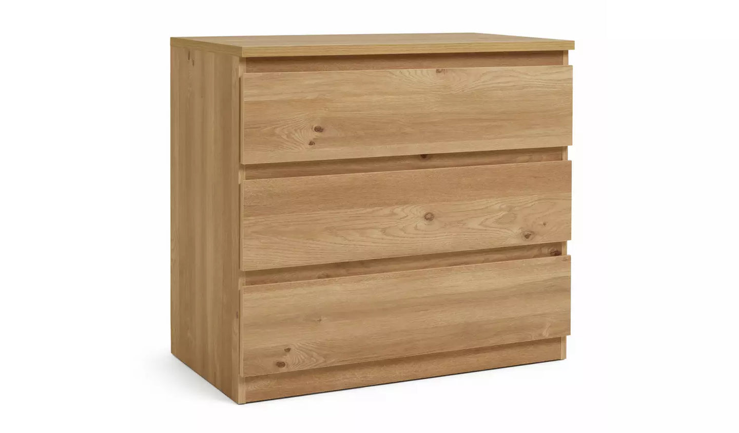 Habitat Jenson 3 Drawer Chest - Oak Effect