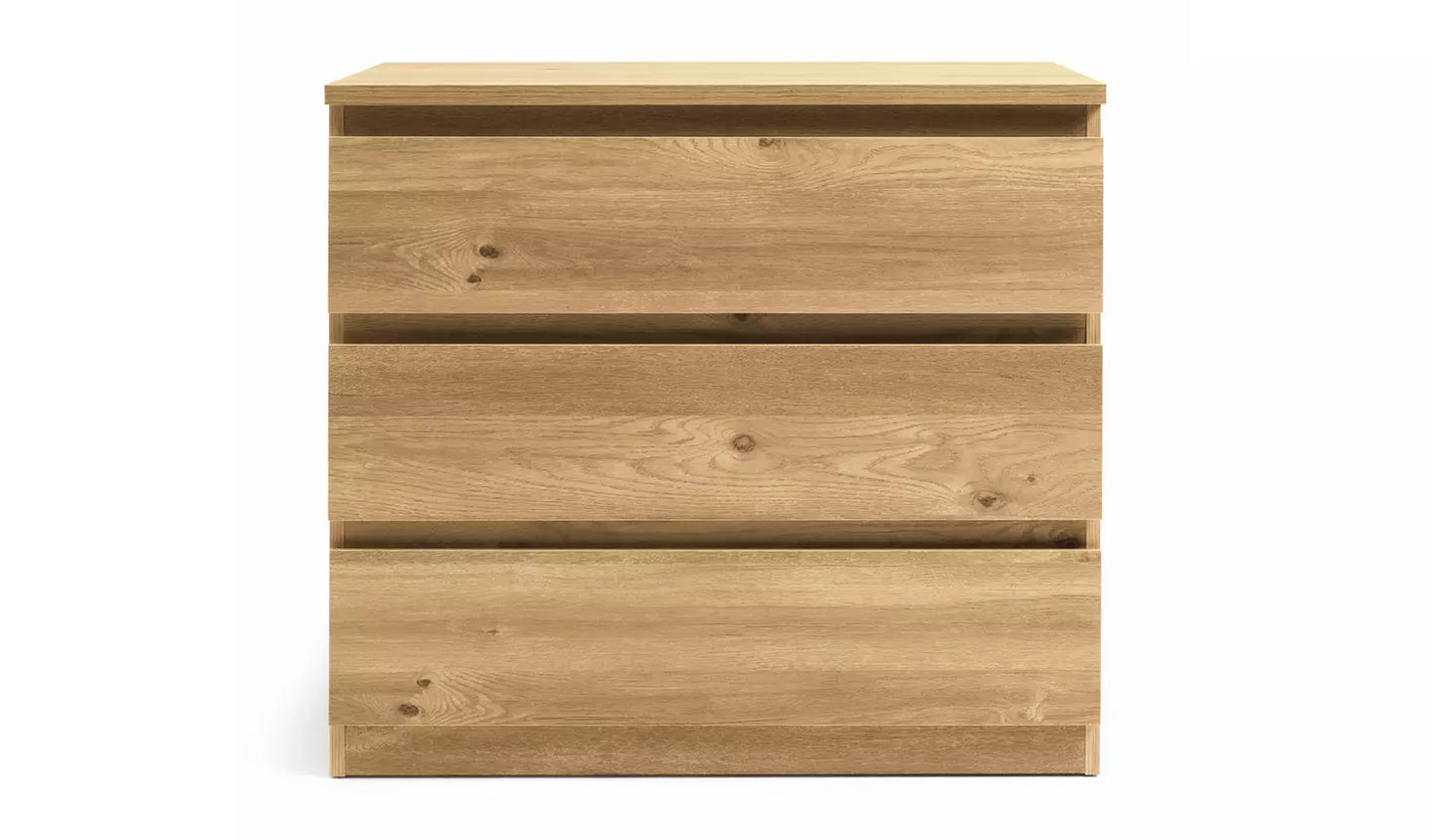 Assembled Jenson 3 Drawer Chest - Oak Effect