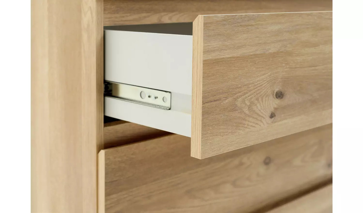 Assembled Jenson 3 Drawer Chest - Oak Effect