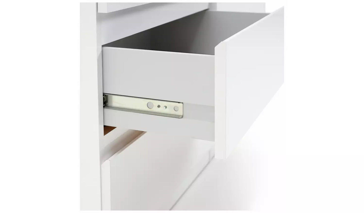 Assembled Jenson 6 Drawer Chest - Gloss White