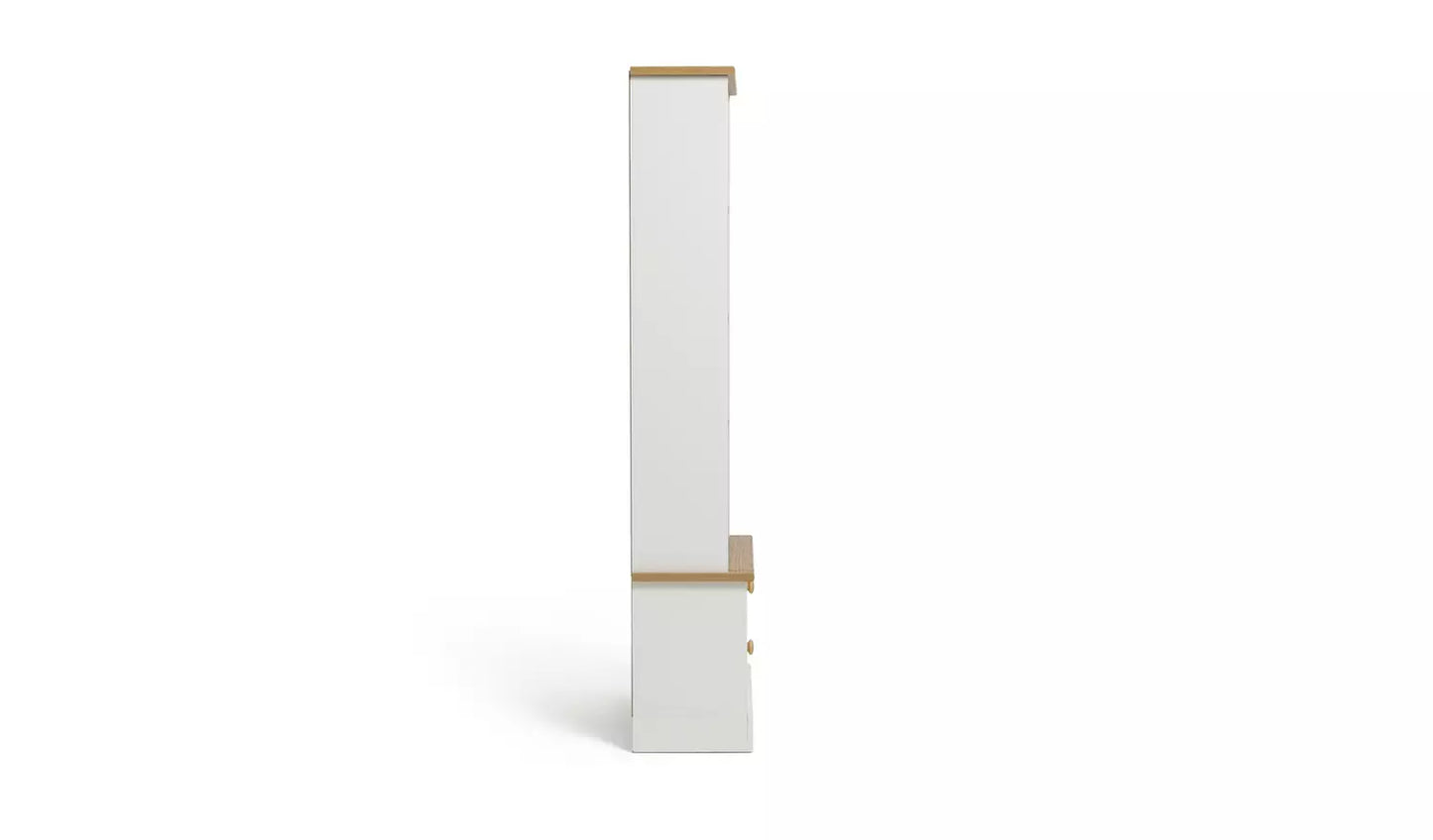 Assembled Winchester 2 Drawer Bookcase - Cream