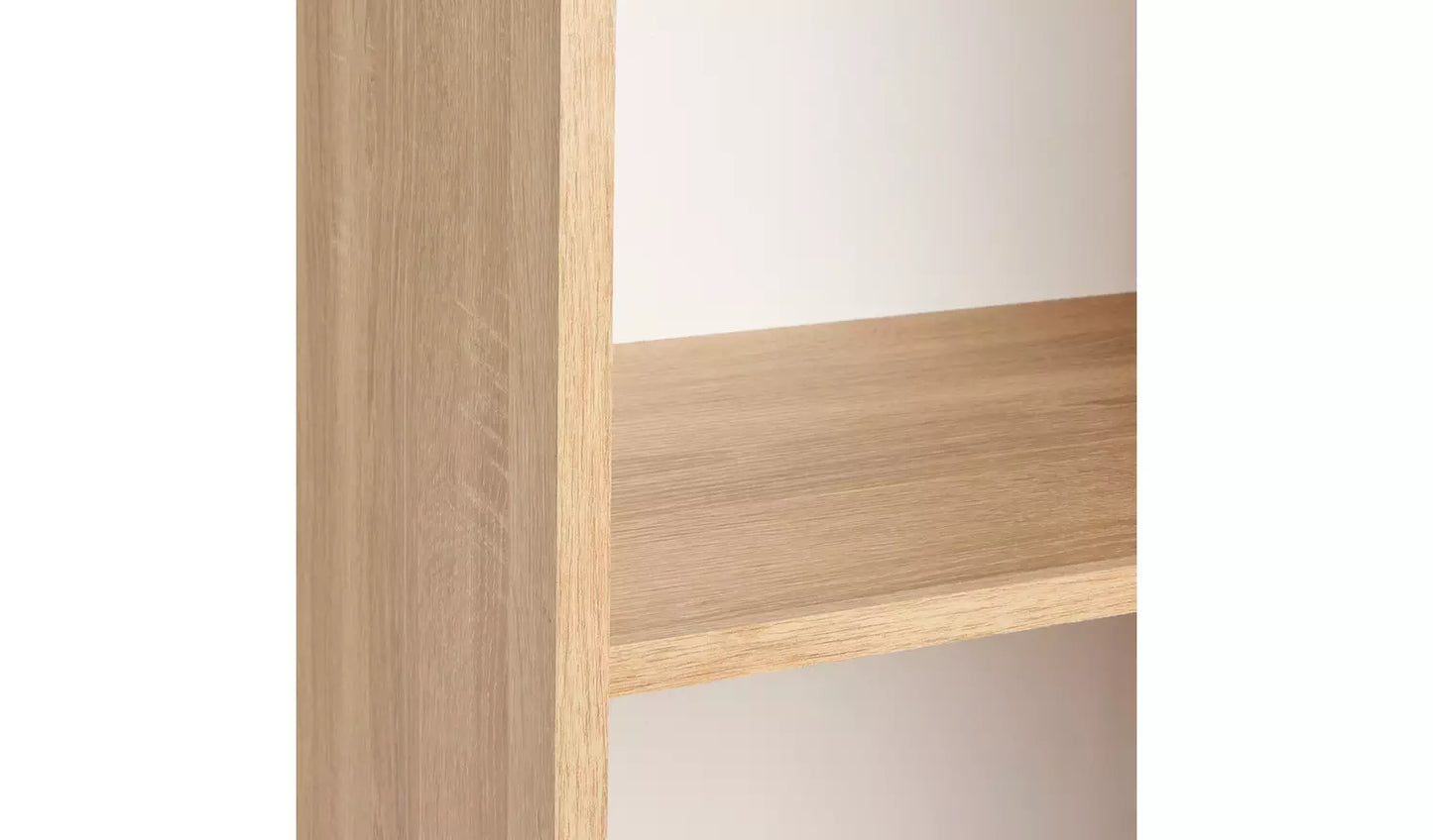 Carla 1 Door Display Cabinet - Oak