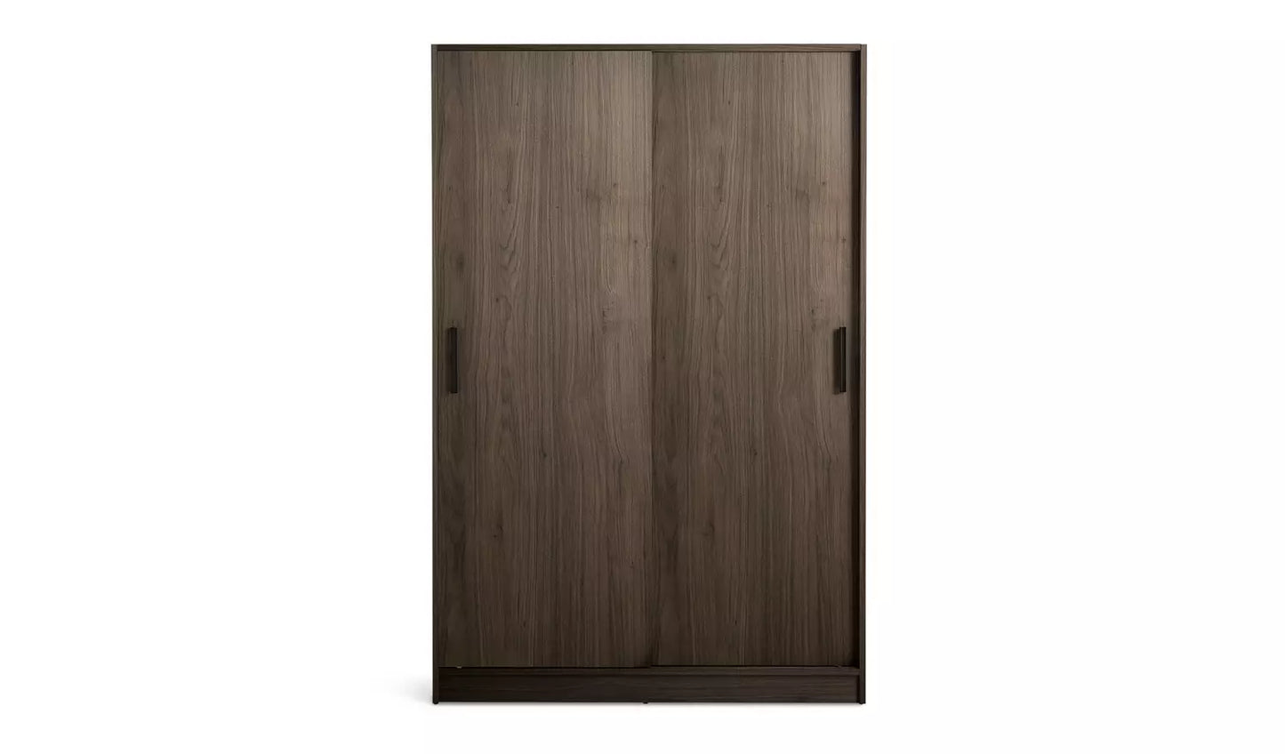 Nova 2 Door Sliding Wardrobe - Walnut