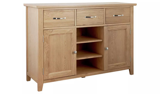 Assembled Islington Large Oak Veneer Sideboard