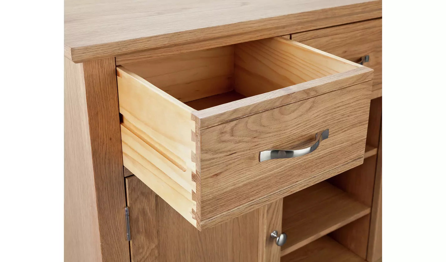 Assembled Islington Large Oak Veneer Sideboard