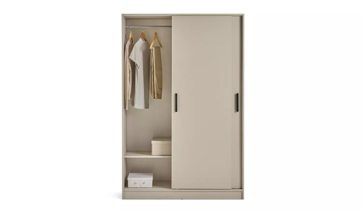Nova 2 Door Sliding Wardrobe - Beige
