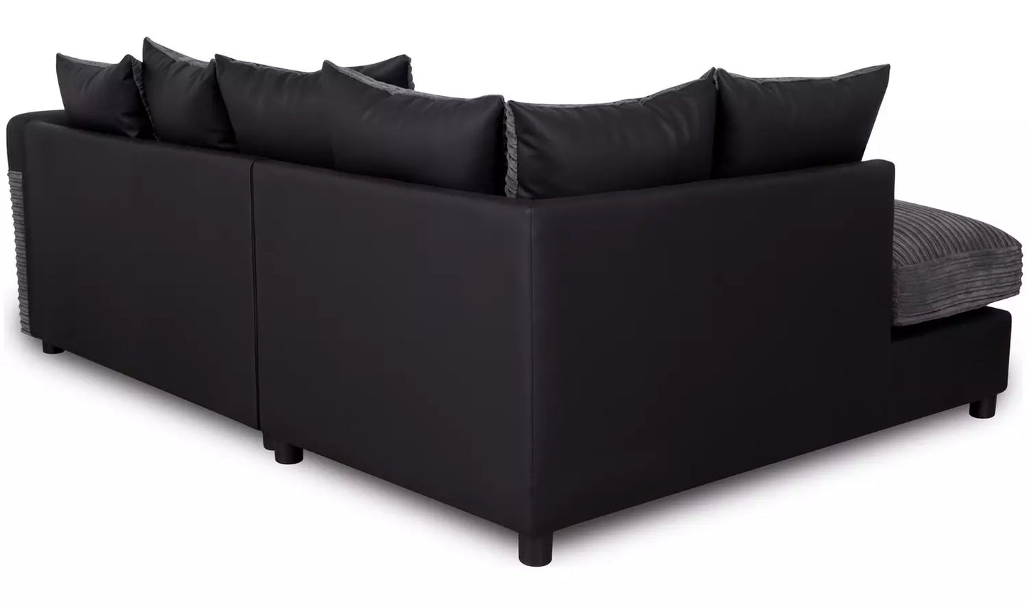 Harry Left Hand Corner Chaise Sofa - Charcoal