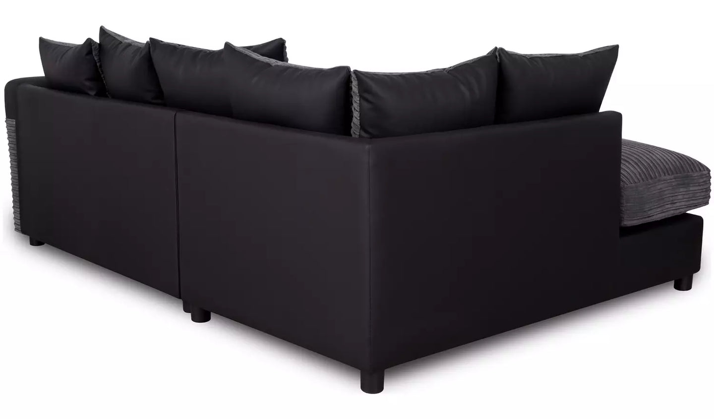 Harry Left Hand Corner Chaise Sofa - Charcoal